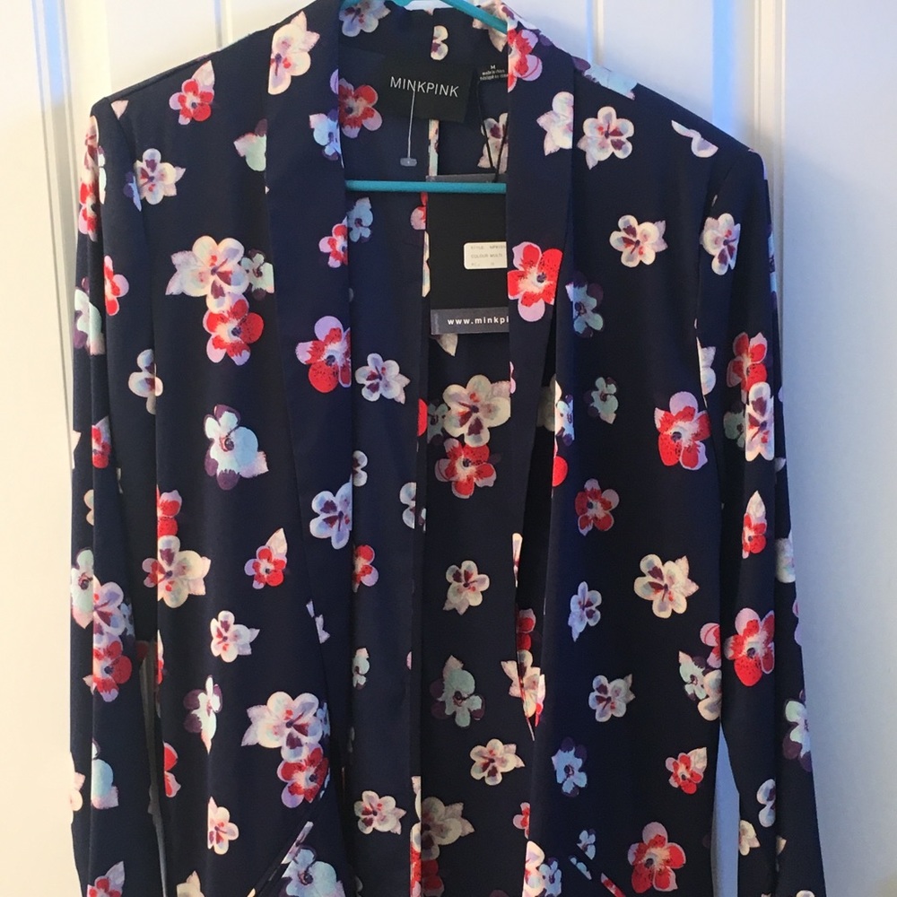MINKPINK floral blazer